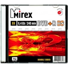 Диск DVD+R Mirex 9.4Gb DS 8x Slim Case (1шт) (203896)