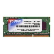 Оперативная память  4Gb DDR-III 1333Mhz Patriot SO-DIMM (PSD34G13332S)